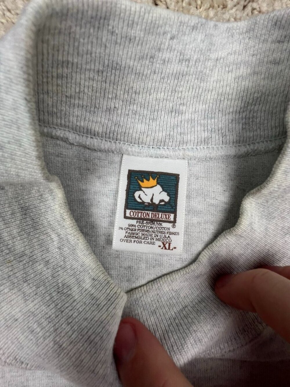 VTG Anvil Cotton Deluxe Children Are My Business School Teacher Sweatshirt Sz XL - Picture 6 of 9